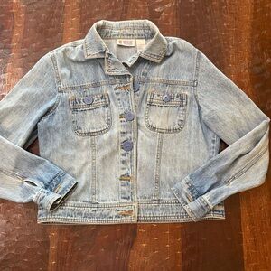 Bill Blass Vintage Light Blue Denim Jacket 90s